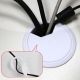 ABS Plastic Round Cable Box Computer Desk Cable Hole Cover, Grommet, 80mm, 3 Inch, White
