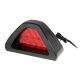 12VDC RED LED BRAKE CONTINUOUS ON OR FLASHING STROBE LIGHT with MOUNTING BRACKET