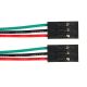 3 PIN Female to Female Dupont / Arduino Jumper Connector 24-26ga WIRE Pigtail, 10 Inches long