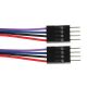 4 PIN Male to Male Dupont / Arduino Jumper Connector 24-26ga WIRE Pigtail, Prototype Breadboard, 10 Inches long