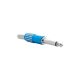 Blue 1/4inch 6.3mm Mono Plug Guitar Audio Connector Anodized Light Weight Aluminum