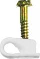 GRIP CLIP CLIPS COAX CLAMPS SINGLE WHITE RG6