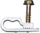 DUAL GRIP CLIP CLIPS COAX CLAMPS WHITE