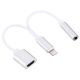 6 Inch Lightning Apple iphone ipad Plug to 3.5mm Female Jack Adapter