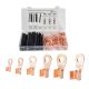 135PC Solderless Pure Copper Terminals Crimp Connectors Assortment Kit With Heat Shrink Tubing