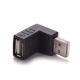 USB 90 Degree Adapter Up Type A, Right Angle