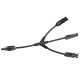 MC4 Solar Panel Y Cable 3 Way Splitter, Branch Cable, Female to 3 Males, 1Ft, 30A