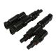 MC4 Solar Panel Cable Y Splitter Set, Male to 2 Females & Female to 2 Males, 30A