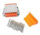 DEUTSCH WEATHER PACK KIT, CATERPILLAR 12 PIN HOUSING, FEMALE CONTACTS, DT06-12S, W12S, 9X3402