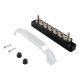 Black 10 Way Power Distribution Block, Terminal Studs, Buss Bar