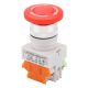 NO & NC Emergency Push EStop Button Mushroom Cap Stop Switch, LAY37, LAY7, 10A 660V, NO & NC Contacts, 28mm Hole Size