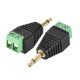 3.5mm Mono 2 Conductor Plug / Male to Screw Terminals