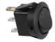 SPST ROCKER SWITCH ON OFF 20A 12VDC RED LIGHTED FOR 3/4 Inch ROUND HOLE, LAMP VOLTAGE 12VDC KCD1