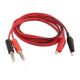 Alligator to BananaTest Lead Set, 36 Inch, Red and Black, 18ga