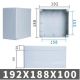 IP65 Weather Proof Sealed Chassis Box, Enclosure, with Lid. Polycarbonate ABS, Gray, 190x188x100mm