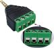 3.5mm 4 Conductor Plug / Male to Screw Terminals