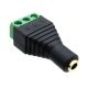 3.5mm Stereo 3 Conductor Jack / Female to Screw Terminals