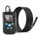 8mm Camera 1080P 2.4 inch IPS Screen, IP68 Waterproof, HD Digital Color Endoscope Borescope, Length: 15ft Hard Flexable Cable, Includes Magnet, Hook and Mirror Attachments.