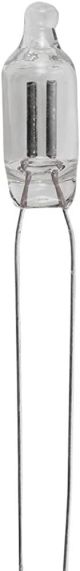 A1A LAMP NEON WIRE LEADS 65VAC NE2 LAMP, Use 100K 1/2w Resistor for 115VAC. 5x12mm Glass Size.