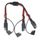 2 PIN MLD Y ADAPTER SPLITTER CONNECTOR 14GA, SAE, 12 inch Long