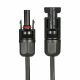 MC4 Solar Panel Cable Pigtail, Male and Female Pair, 3Ft leads, 12ga 1000VDC