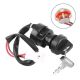KEY SWITCH 5A - 125V, ON - OFF, SPST, 20mm Hole Size, Panel Thickness up to 5mm with adjustable nut, Water Resistant
