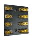 4 Position Fuse Block 1/4 x 1-1/4 3AG, AGC SURFACE MOUNT FUSE HOLDER BLOCK .250 Slide Type Terminals, 15A/115VAC, 10A/250VAC