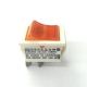 Arcolectric C1453VA Amber Rocker Switch DPST .25 Inch Terminals, 10A/250VAC, 8A/125VAC, 24x28mm, Amber