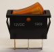Arcolectric C5503WA C5503AR Amber Rocker Switch SPST .25 Inch Terminals, 20A 12VDC Light, 14x28mm, Amber W12