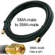 RG-58 RG58  3 ft CABLE  SMA Male to SMA Male 50 OHM