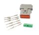 DEUTSCH WEATHER PACK KIT, CATERPILLAR 12 PIN HOUSING, MALE CONTACTS, DT04-12P, 3E3377, 9X3401