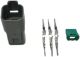 DEUTSCH WEATHER PACK KIT, CATERPILLAR 6 PIN HOUSING, MALE CONTACTS, DT04-6P, 3E3377, 9X3401