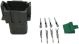 DEUTSCH WEATHER PACK KIT, CATERPILLAR 8 PIN HOUSING, MALE CONTACTS, DT04-8P, 3E3377, 9X3401