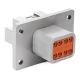 DEUTSCH WEATHER PACK KIT, CATERPILLAR 8 PIN PANEL MOUNT HOUSING With MALE CONTACTS and WEDGE, DT04-8PA-L012, 3E3377, 9X3401