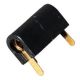 Black PCB Test Point, Tip Jack, .4 Inch Wide, 105-0753-001