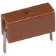 Brown PCB Test Point, Tip Jack, .4 Inch Wide, 105-0758-001