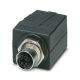 Phoenix Contact, Control cabinet feed-through, M12, 8-pos., X-coded to RJ45 socket, W17