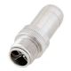 L-com M12 8 Position X-code Mold Connector, Male, Shielded, W17