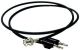 Mueller Test Lead, BNC to Dual Banana, 4ft, Black