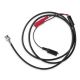 Mueller Test Lead, BNC to Dual Alligator Clips, 2ft, Black