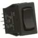 ROCKER SWITCH 8A 125VAC Momentary (ON) - OFF - (ON) DPDT, Carling, 12mm x 18mm Hole Size, Solder Terminals, W18