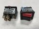 Arcolectric DUAL ROCKER SWITCH 16A250VAC, ON - OFF, 2 SPST, 1 Lighted 125V, .25 Slide Terminals, Mounting Hole 22MM X 25MM, C5503A/C5503AB, W18