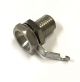 HH Smith 101 Banana Jack Uninsulated Thread 1/4-32 Length 1/2in Brass/Nickel