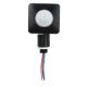 Security PIR Infrared Motion Sensor Detector Wall Spotlights Switch, Head Size 40mm square. Mounts in a 10mm hole size. 3 sensitivity adjustments, Sens, Time, and Lux