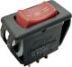 McGill ROCKER SWITCH 12A125VAC, ON - OFF - ON, SPDT, .25 inch Slide Terminals, 12MM X 22MM, W22