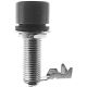 Abbatron / HH Smith 286-103 Connector Jumbo Large Banana Jack Panel Mount Black Insulated 15A
