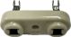 National Corp, Porcelain Ceramic Crystal Socket Holder, For Large Plug In Crystal Types, .75 inch Center .125 Pin Diameter, 968512-1, W27