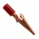 60 CLIP Red Alligator Copper Clip Acetate Handle - 10 Amp 60CHS
