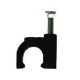 CABLE CLIPS WITH NAIL BLACK PACKAGE OF 100 COAX NAILS RG6