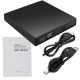 USB 2.0 DVD CD RW ROM Player Drive External Burner Writer Rewriter